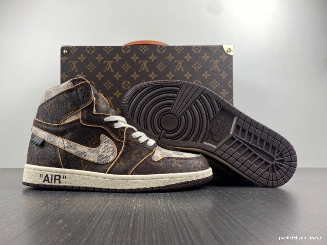 Cheap LV Air Jordan OFF-WHITE 1 x 0824